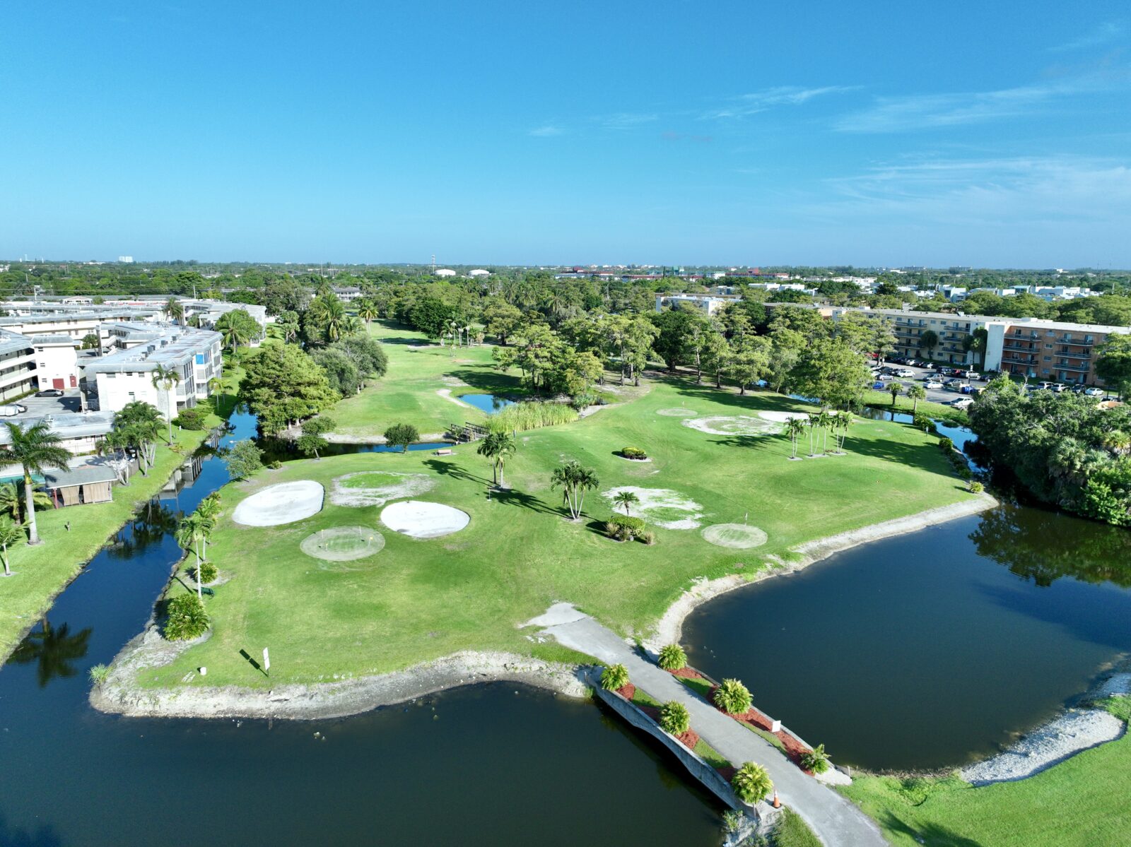 Golf course aerial view
